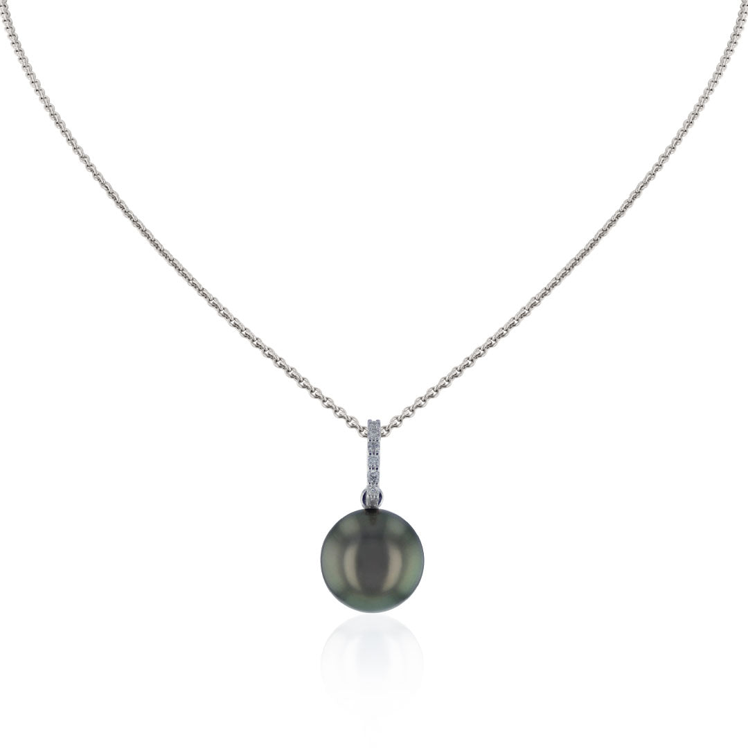 Anhänger Tahiti-Zuchtperle und Brillanten