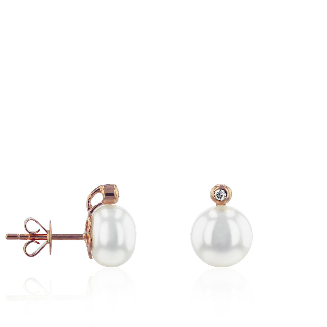 Ohrstecker Süßwasser-Zuchtperlen